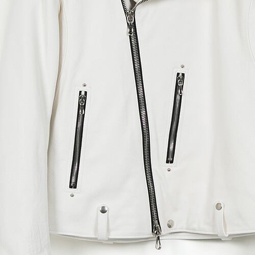 STRUM ストラム RIDERS JACKET ライダースジャケット】HI-FLYER/白鞣し