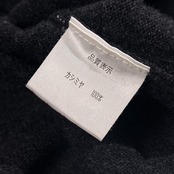 カシミヤ100% ALLEGREZZA アレグレッザ 犬柄 ドッグ タートルネック ニット セーター L /チャコール系 レディース