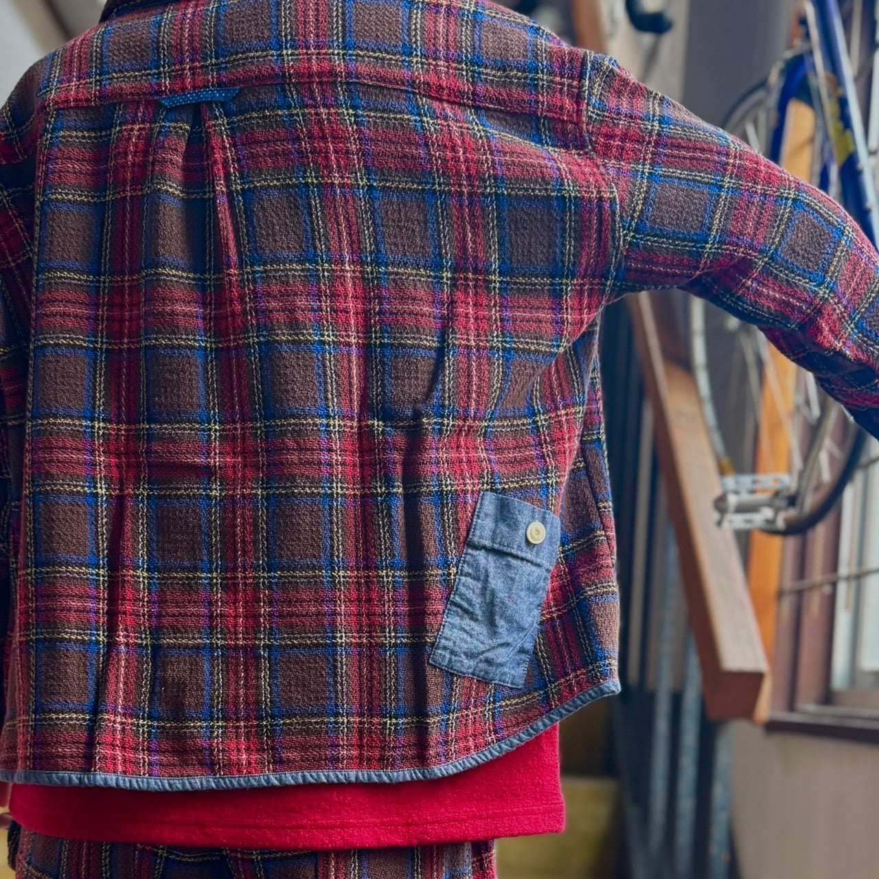 快晴堂 - Girl'sタータンチェック・リラクシンWork／アルピーノ