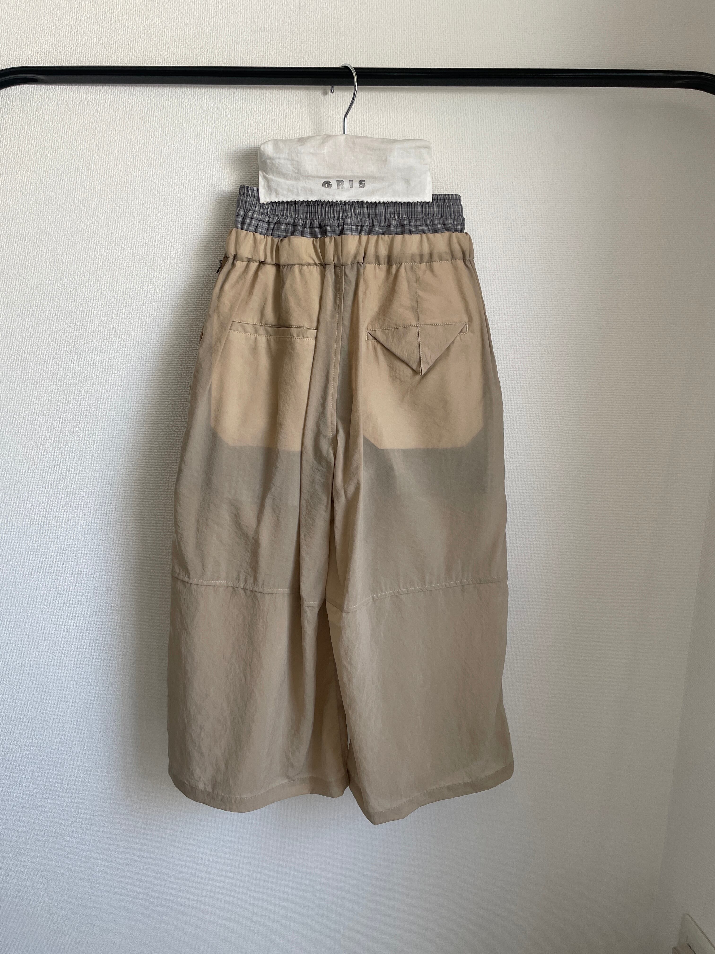 GRIS Big pocket Pants ベージュ Layered Big Pocket Pants_L/XL size | GRIS