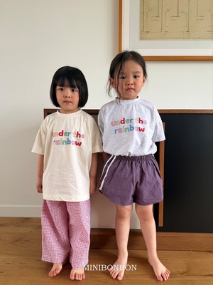 [MINIBONBON] Rainbow Tee (JS/JM/JL) / [미니봉봉] 레인보우티 (JS/JM/JL)