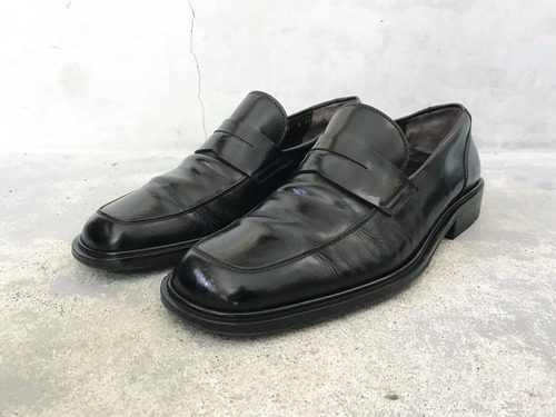 SALVATORE FERRAGAMO square-toe loafer shoes MADE IN ITALY
