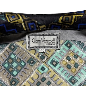 vintage GIANNI VERSACE silk gown × shorts set-up