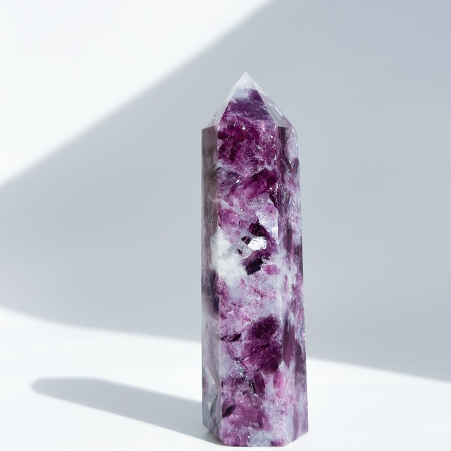 レピドライト タワー型15◇ Lepidolite ◇天然石・鉱物・パワーストーン◇