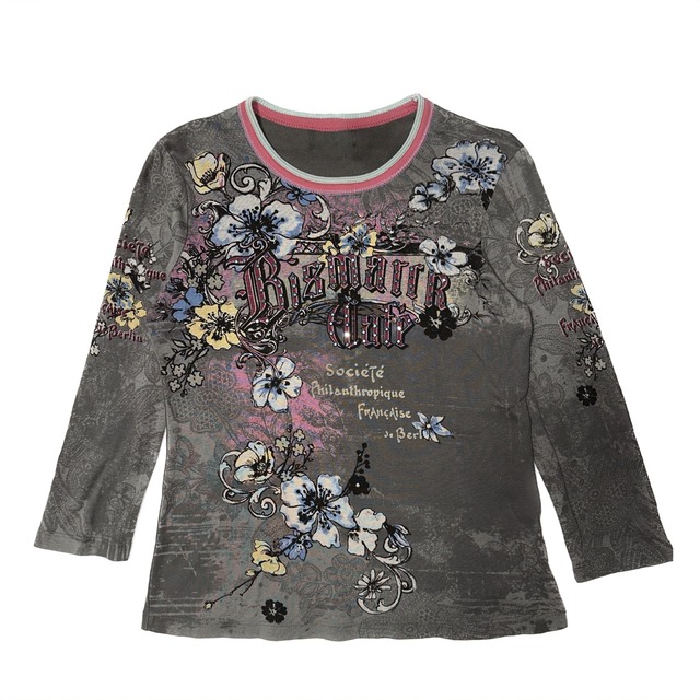 Y2k Rhinestone Long T-shirt