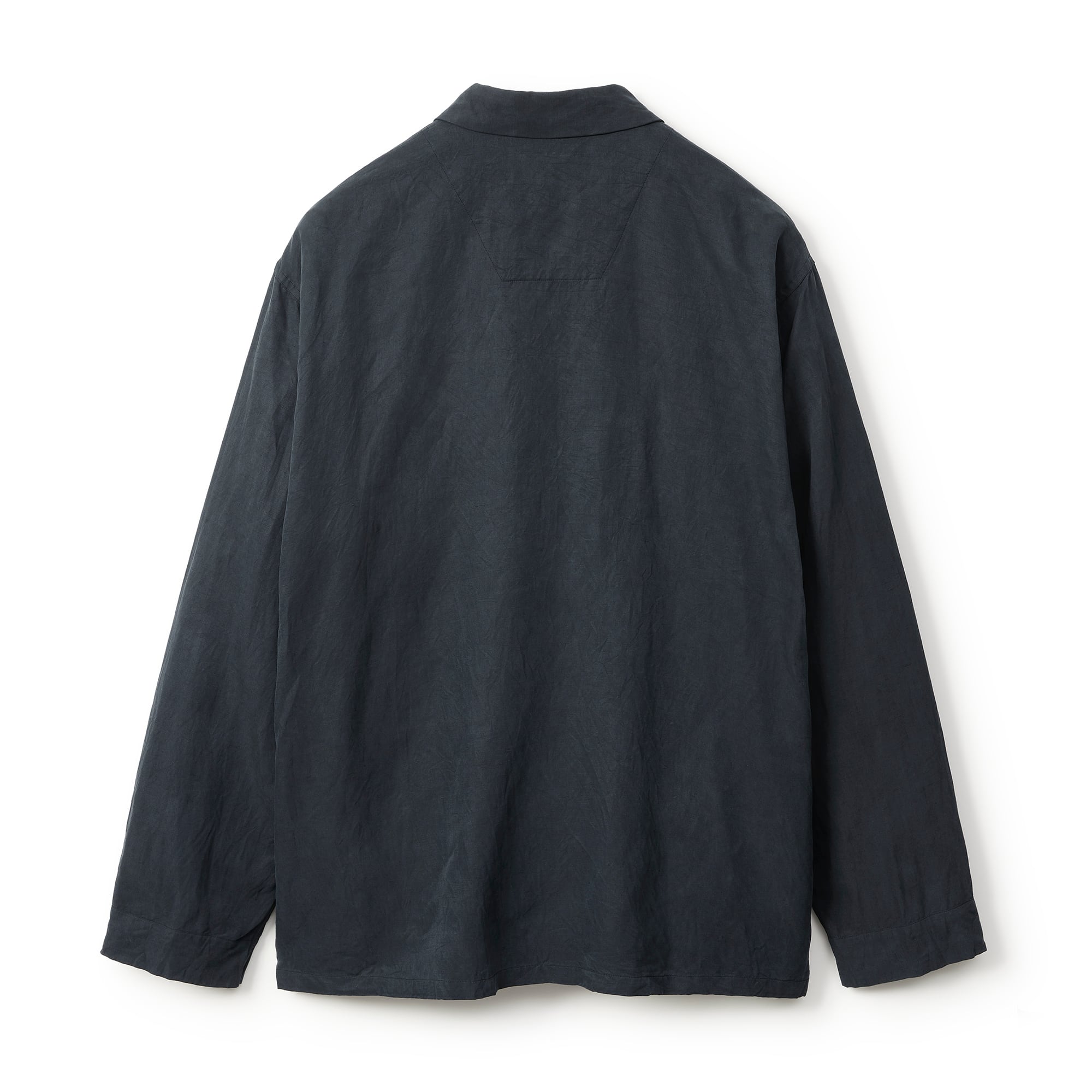 トップス A.PRESSE everyone Silk Linen shirt A.PRESSE for everyone Silk Linen Sleeping Shirts (BLACK) | everyone