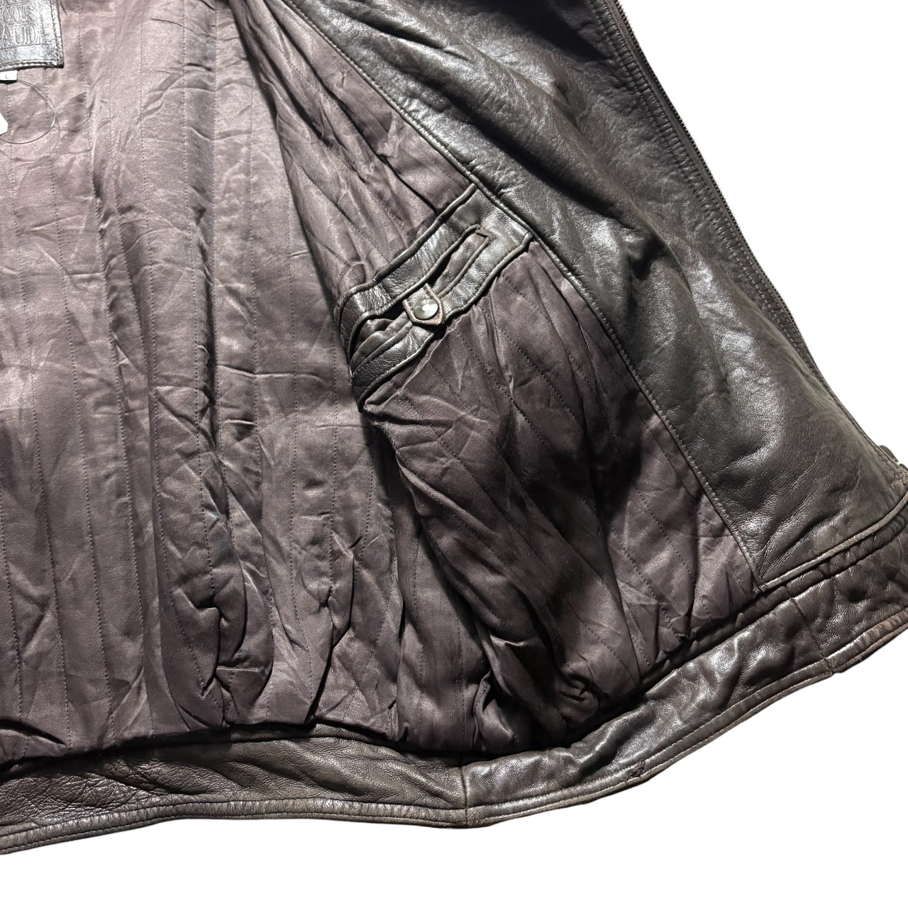 vintage 1980’s MARITHE FRANCOIS GIRBAUD leather bomber jacket