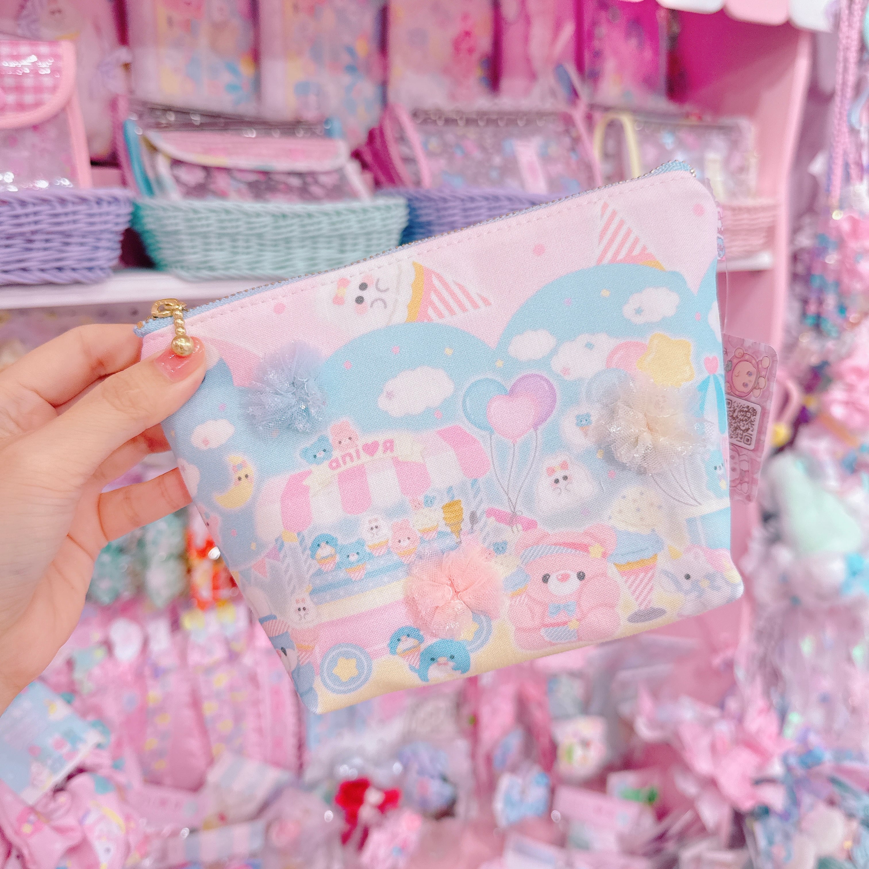 【N9】17-41マチ付きポーチ