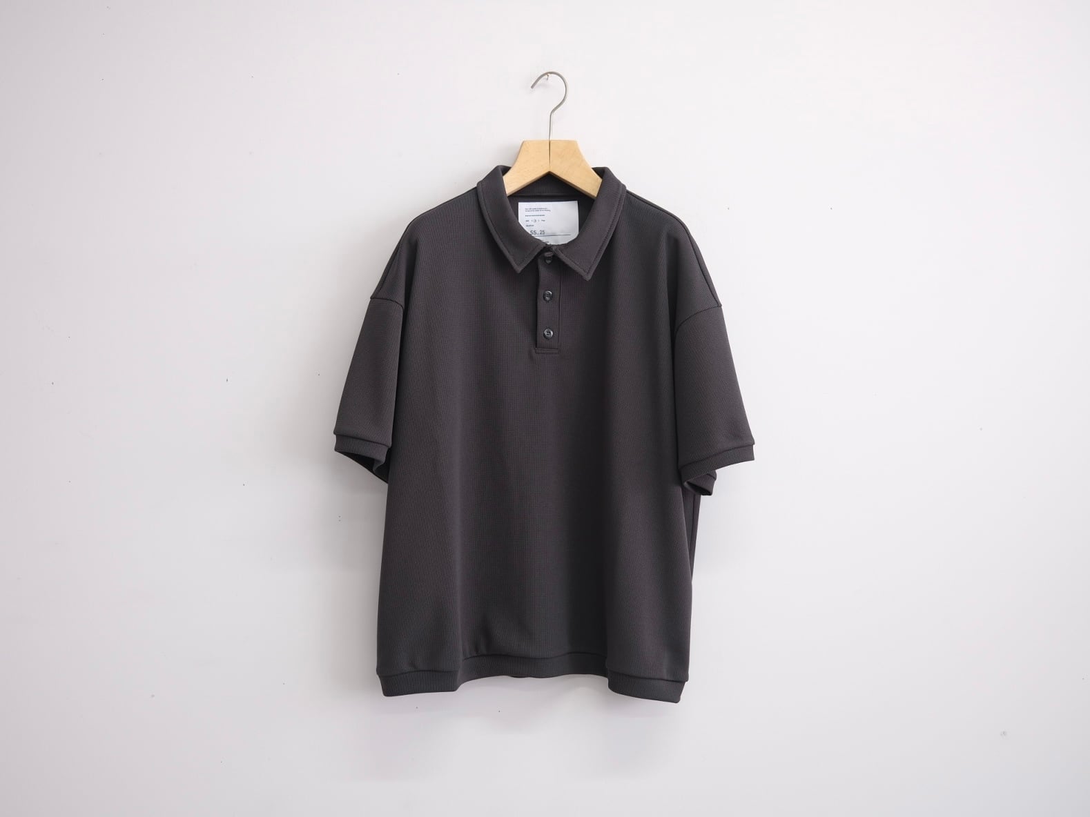 最終価格　Untrace ゲームシャツ　ストライプポロシャツ UNTRACE”_166 S/S POLO SHIRT CHARCOAL” | Lapel online store