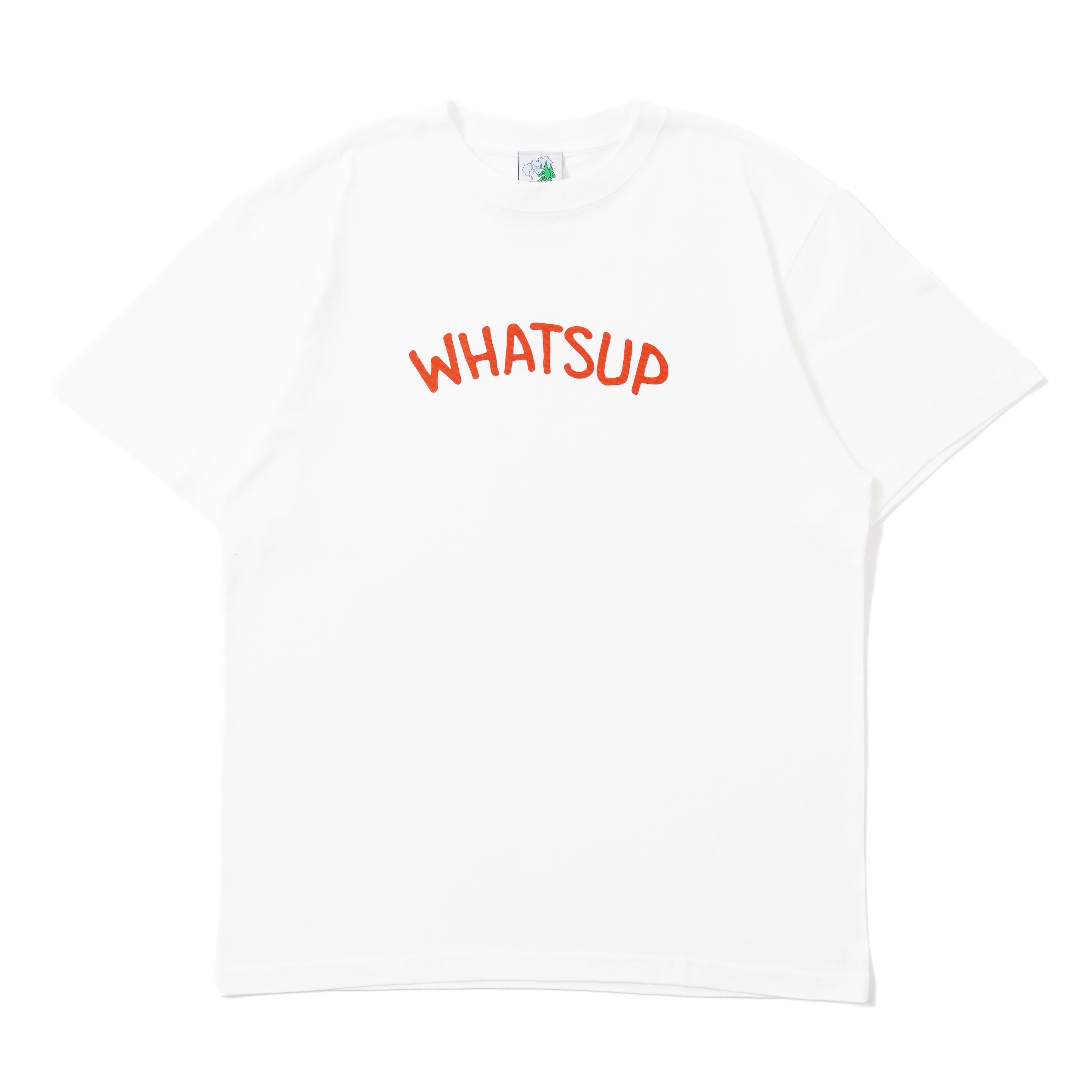【ディスプレイ】WHATSUP LOGO TEE WHITE