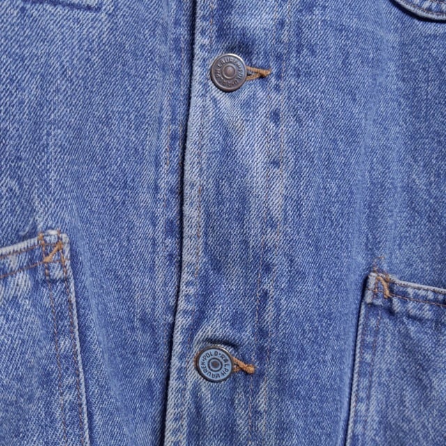 1990s Ralph Lauren Polo Country Blanket Lined Denim Chore Jacket