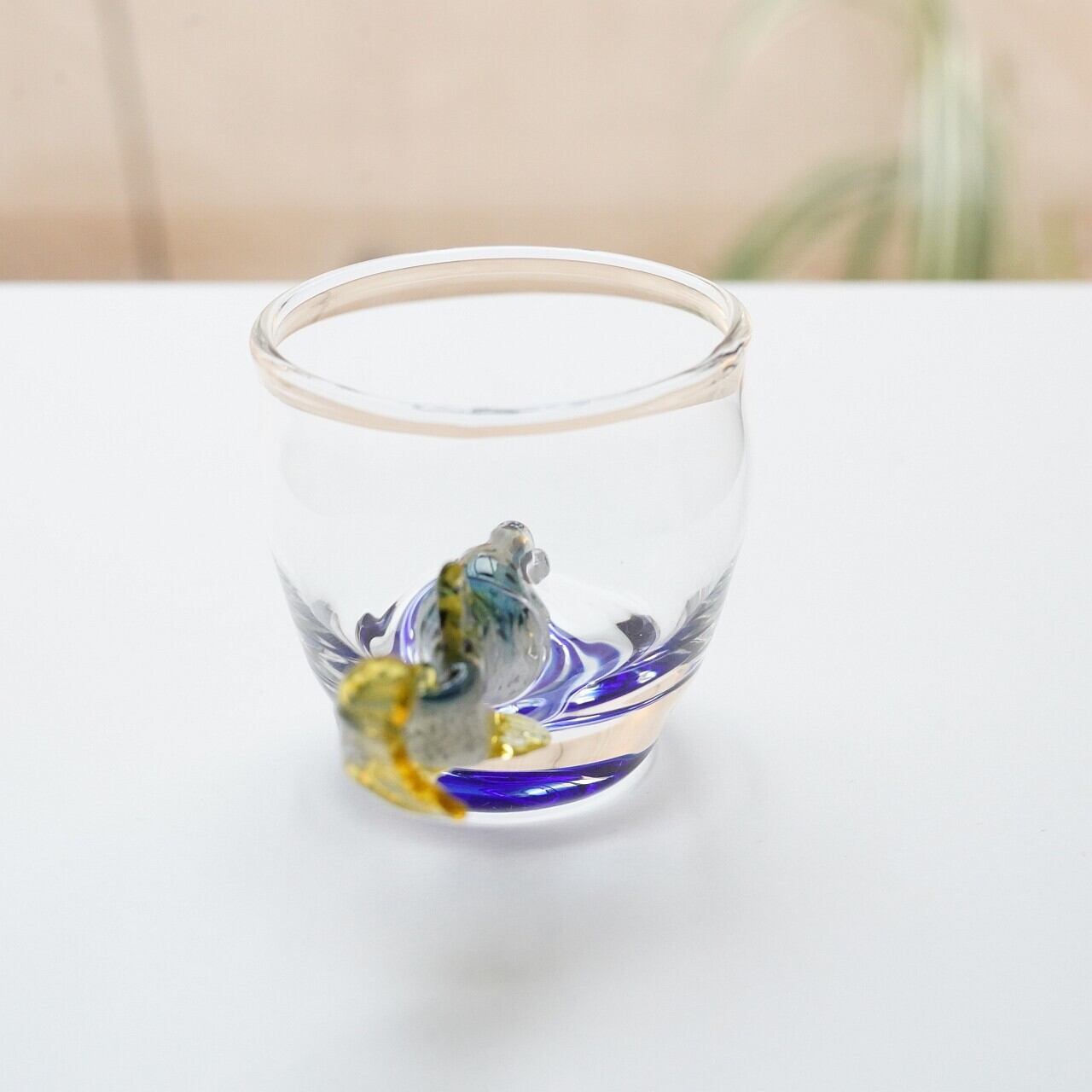 竹川久仁子】耐熱ガラス びわますぐい吞み T-20-A | ろにせら