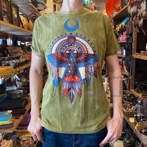 エスニックTシャツ　ネイティブアメリカン【NO TIME】