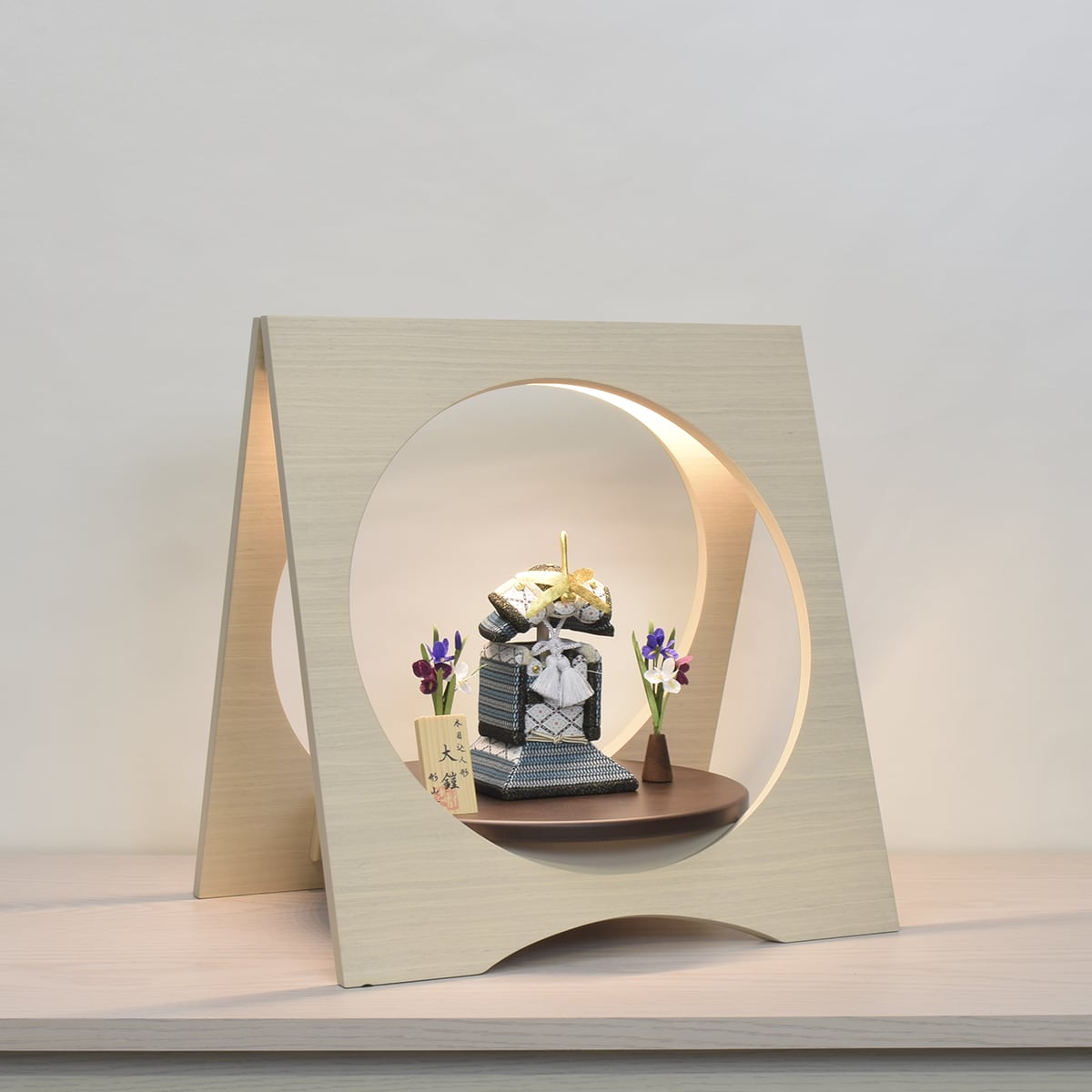 鎧飾り【Moonlight・木目込鎧】ムーンライト|おしゃれ|今どき|スタイリッシュ|コンパクト|五月人形|端午の節句|和モダン