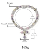 花クロスネックレス セットW245