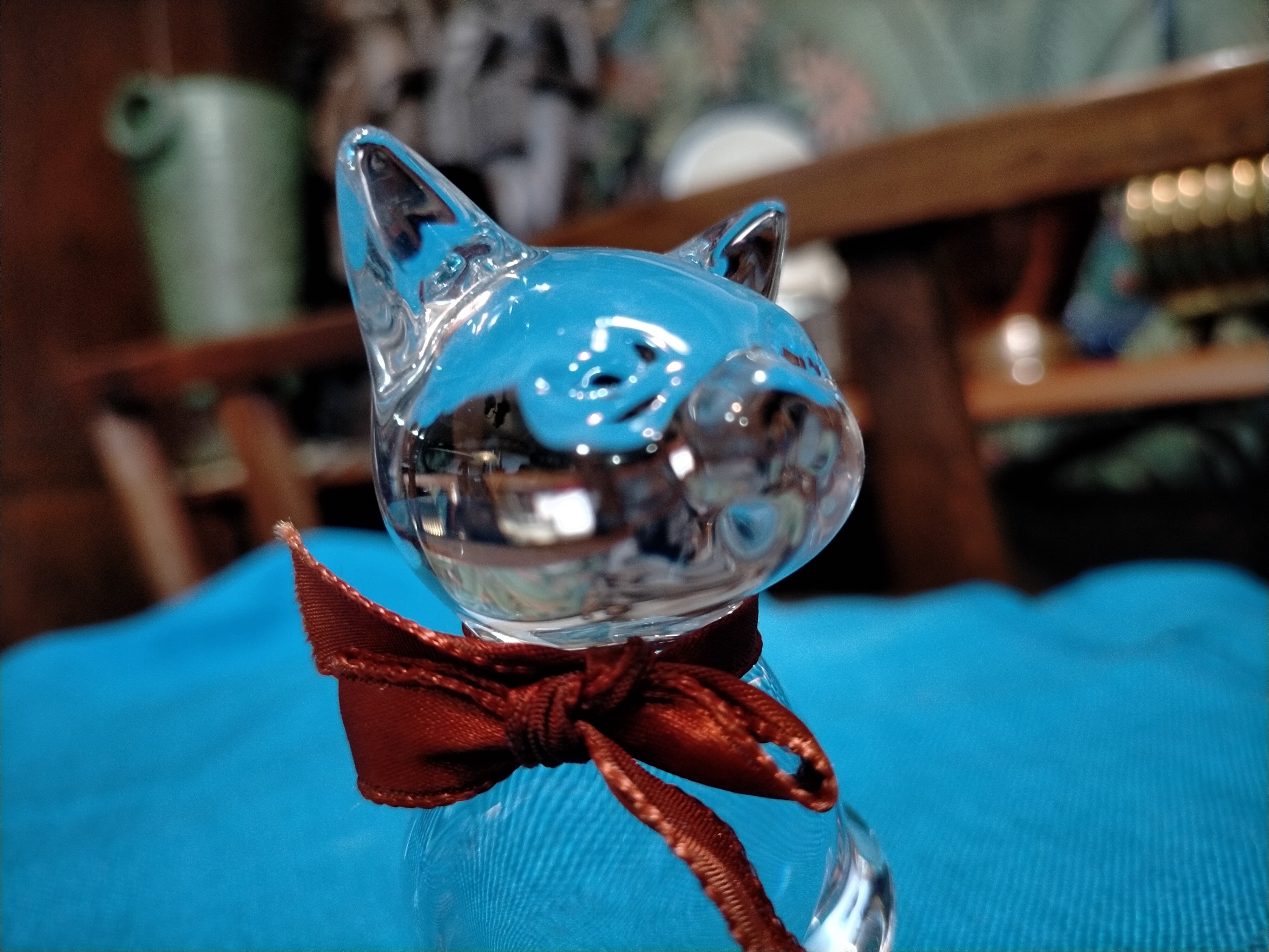 Special Price】ドーム(Daum) フランス☆ クリスタル ネコ（ねこ）置物 