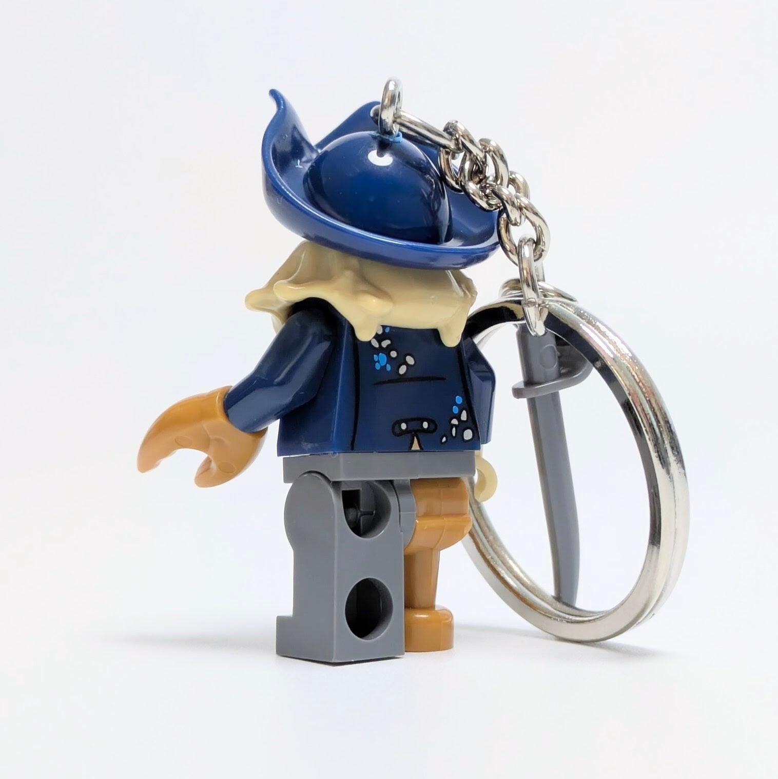 ♧★ブロックフィギュアキーホルダー★【 パイレーツ・オブ・カリビアン / 呪われた海賊たち 】デイヴィ・ジョーンズ / 深海の閻魔 / ジャック・スパロウ 〚アメリカン雑貨 アメトイ〛