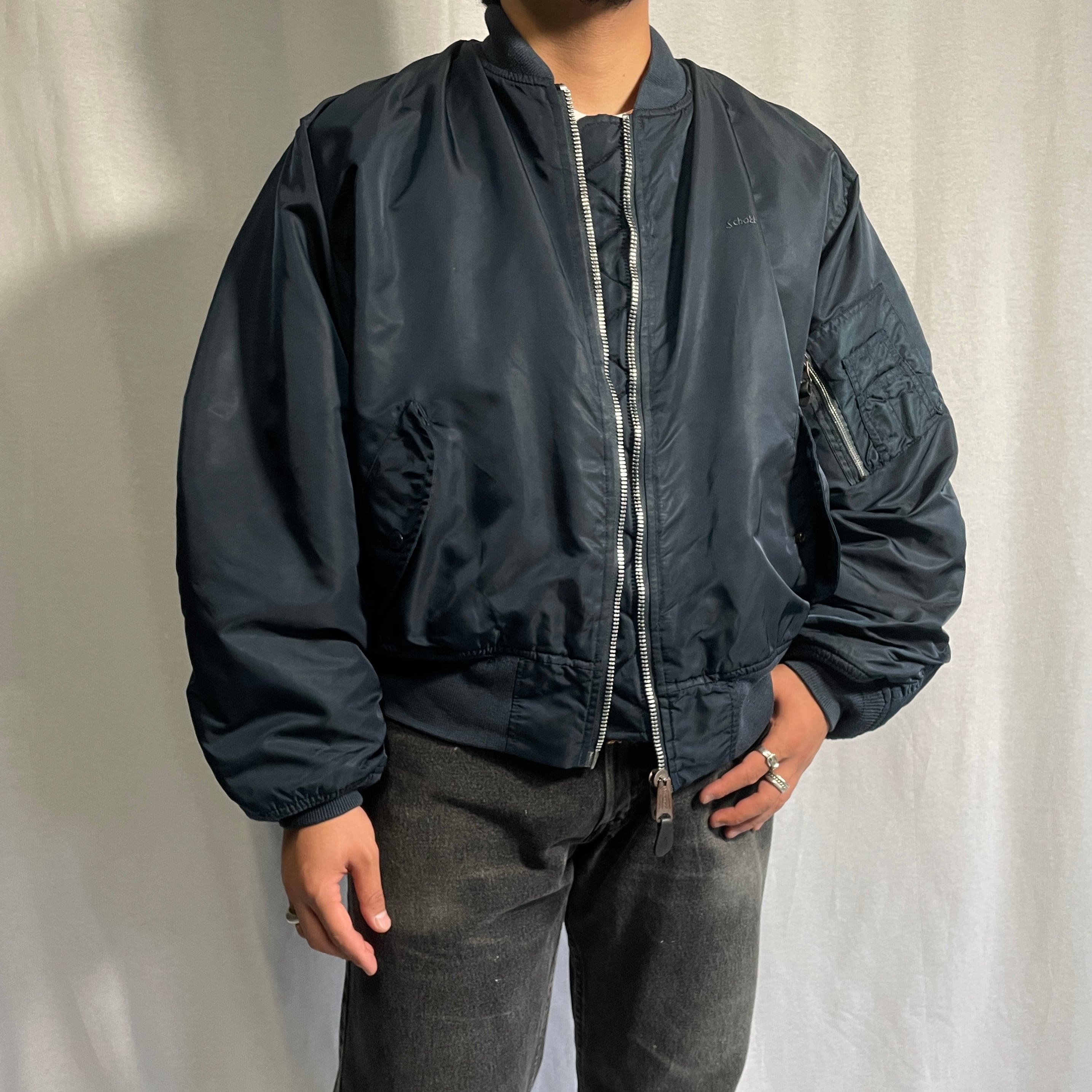 Schott ショット MA-1 ミリタリー フライトジャケット 民間品 メンズXL 