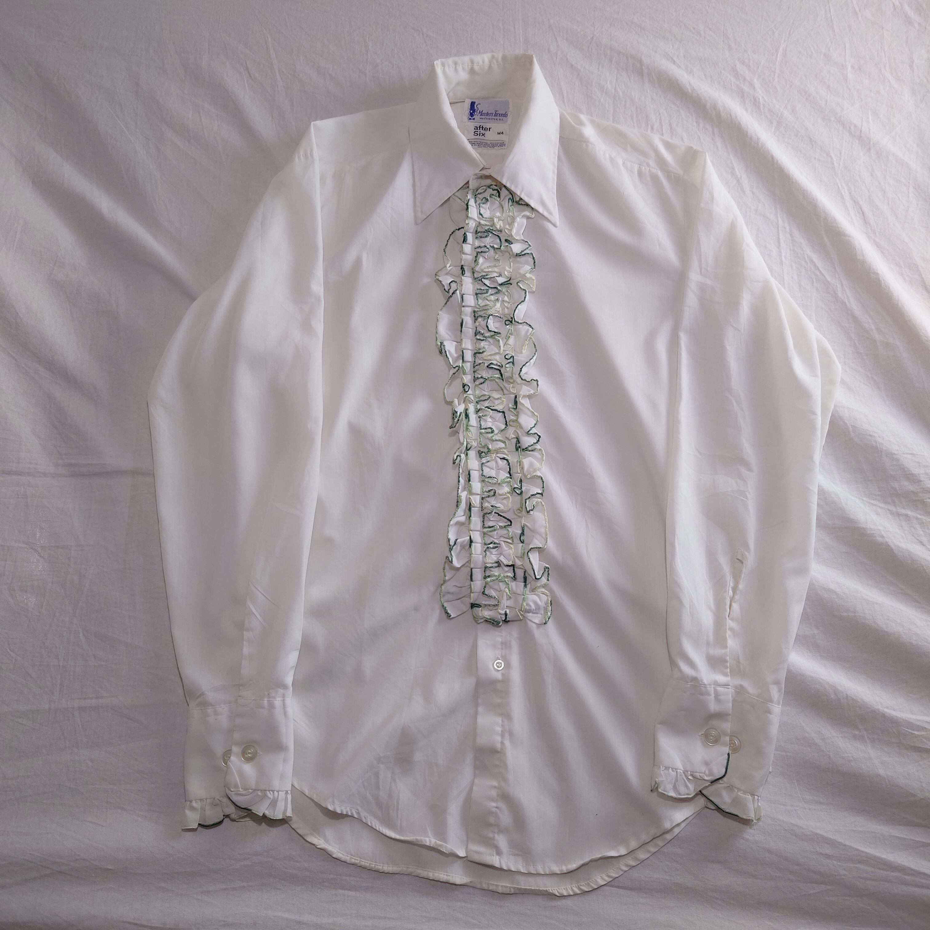 美品vintage frill shirt 70s 70年代　フリルシャツ