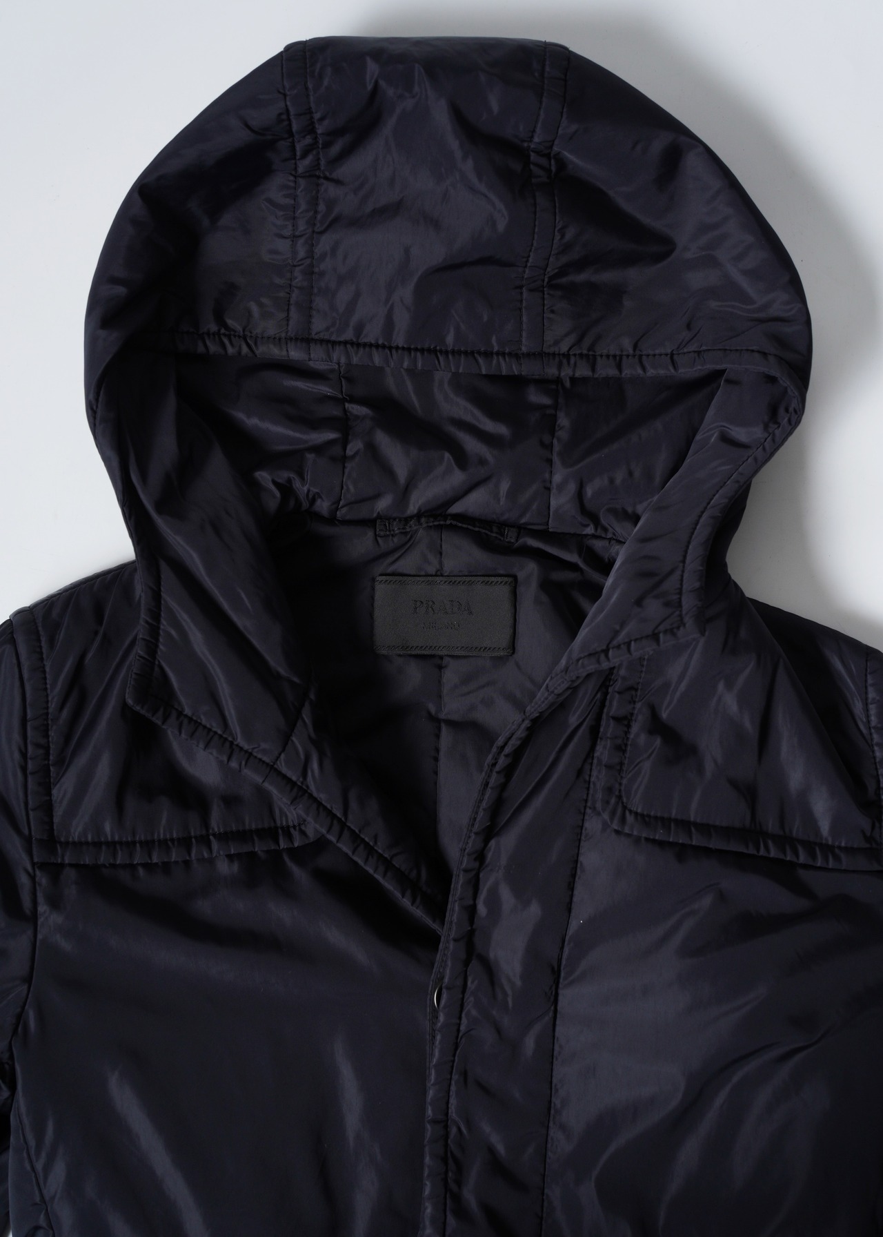 PRADA 08AW nylon medium hooded jacket