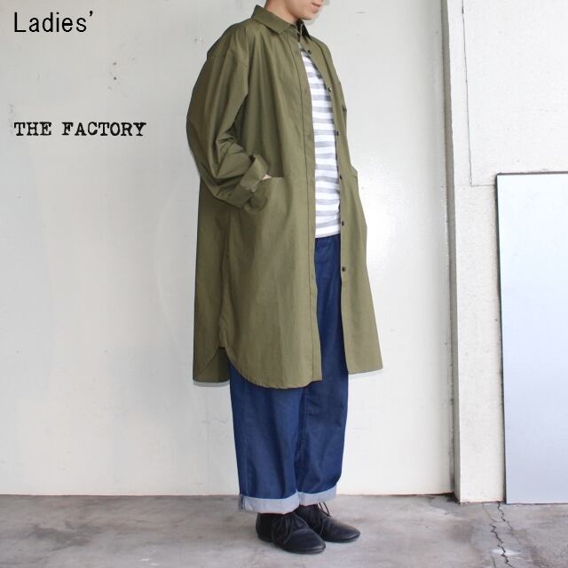 The Factory タイプライターロングシャツ Khaki C Countly Online Store メンズ レディス ユニセックス通販