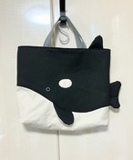 シャチ　レッスンバック｜とりさん工房ーかわいいハンドメイドポーチ