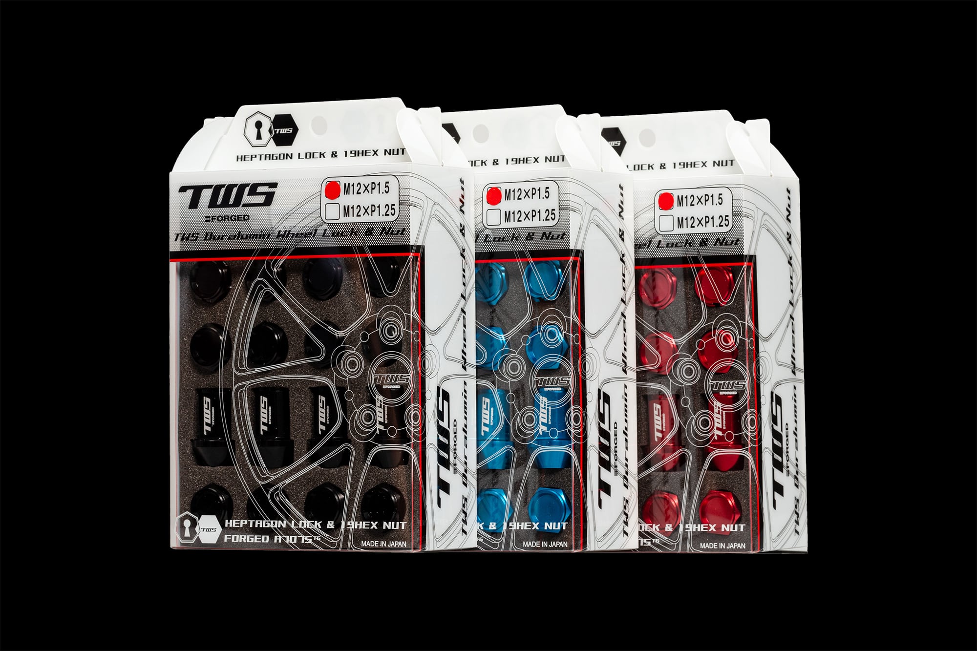 TWS 20枚 TWS Duralumin Wheel Lock ＆ Nut set【20P】 | TWS=FORGED
