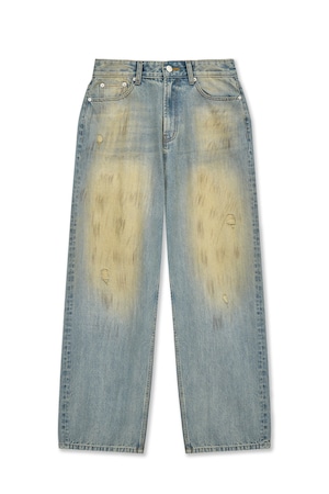 [Matin Kim] VINTAGE DIRTY WASHED DENIM PANTS IN LIGHT BLUE 正規品 韓国ブランド 韓国通販 韓国代行 韓国ファッション マーティンキム matinkim 日本 店舗