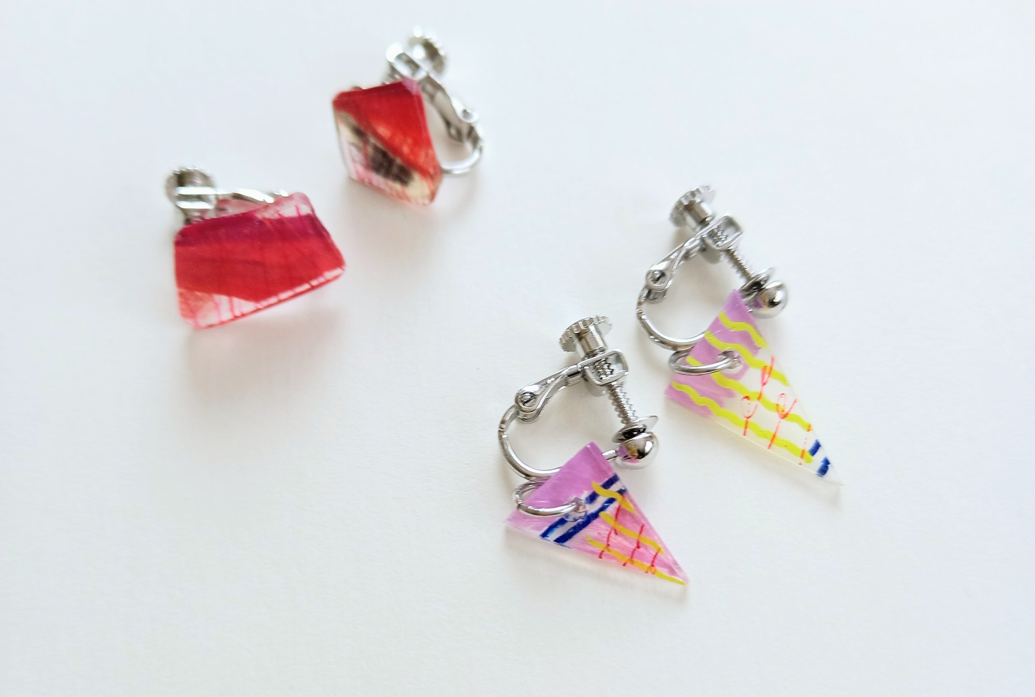 カケラ　揺れるイヤリング　「モヨウ」