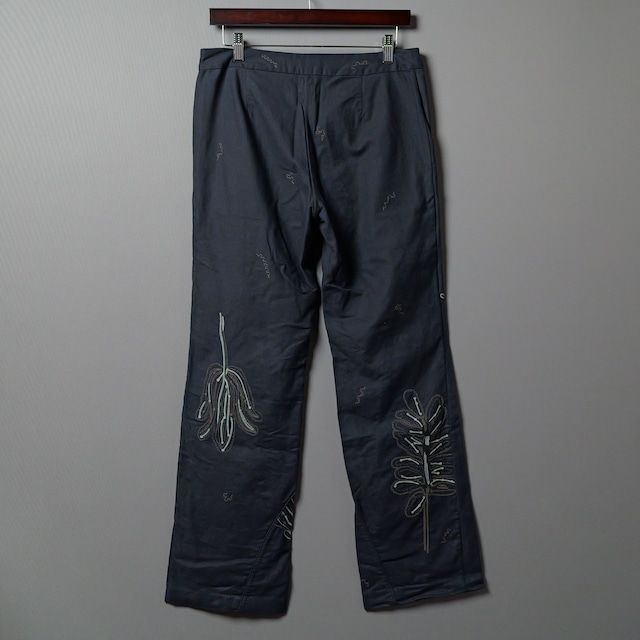 [HaaT]　Botanical Embroidery Pants