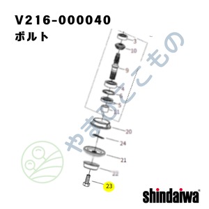 ボルト　M7×18㎜　P1.0（左）（V216-000040）　やまびこ純正