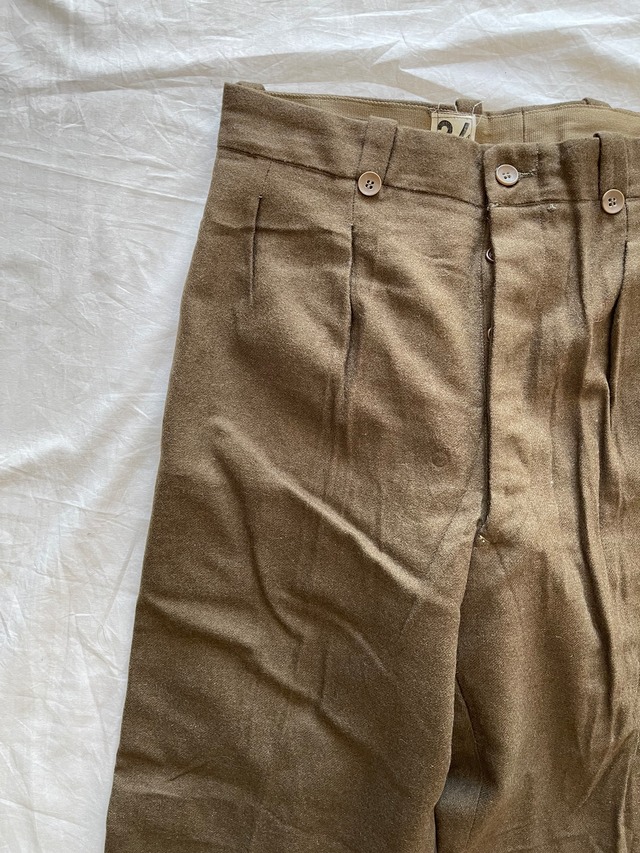 50's French vintage "M52" Wool Trousers size34 ③