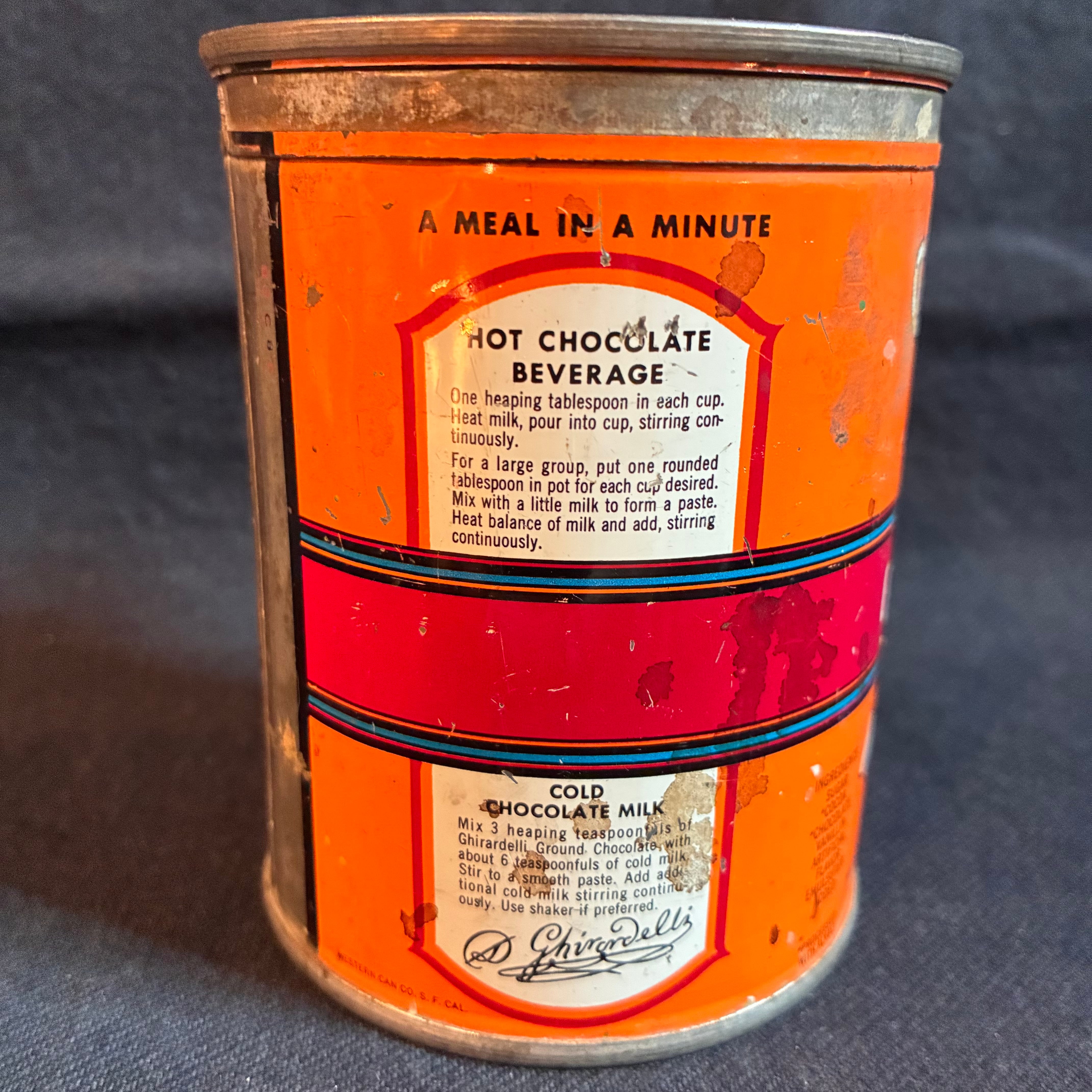 1940〜60's Ghirardelli チョコパウダー缶 T-458 | CANDY STORE ROCK