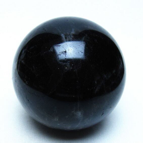 モリオン 黒水晶 丸玉 66mm 一点物 151-9471