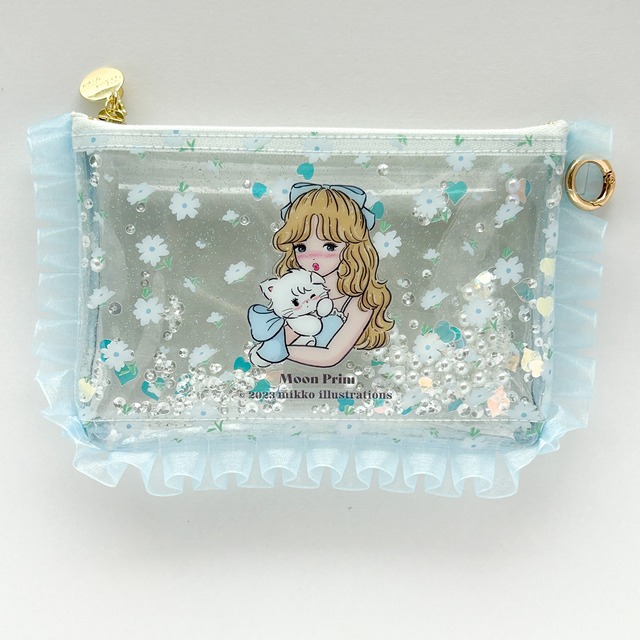 再販♡Blue Girl Clear Pouch(M)