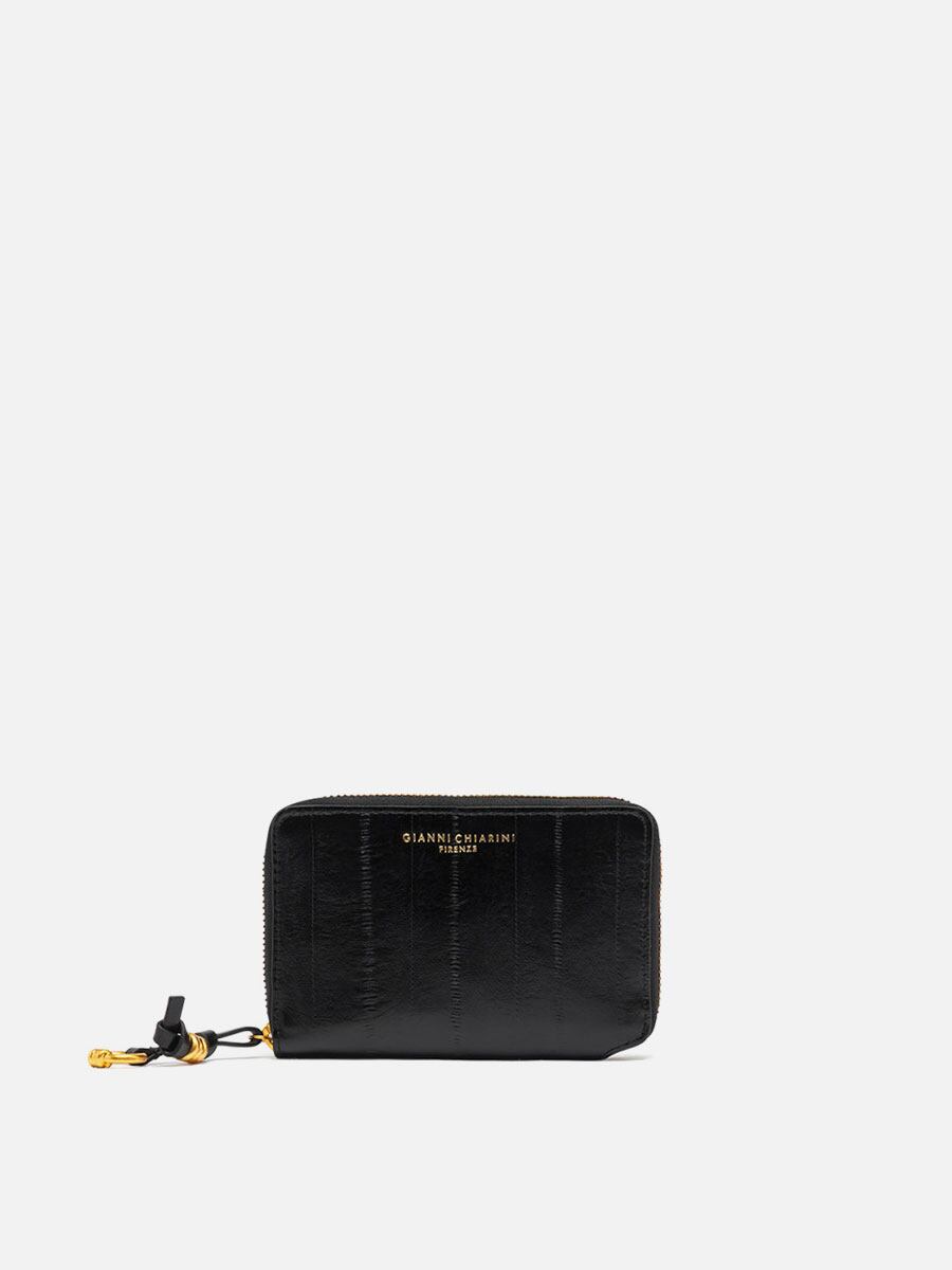 Gianni Chiarini 財布 レディース 黒 PF 6008 EEL
