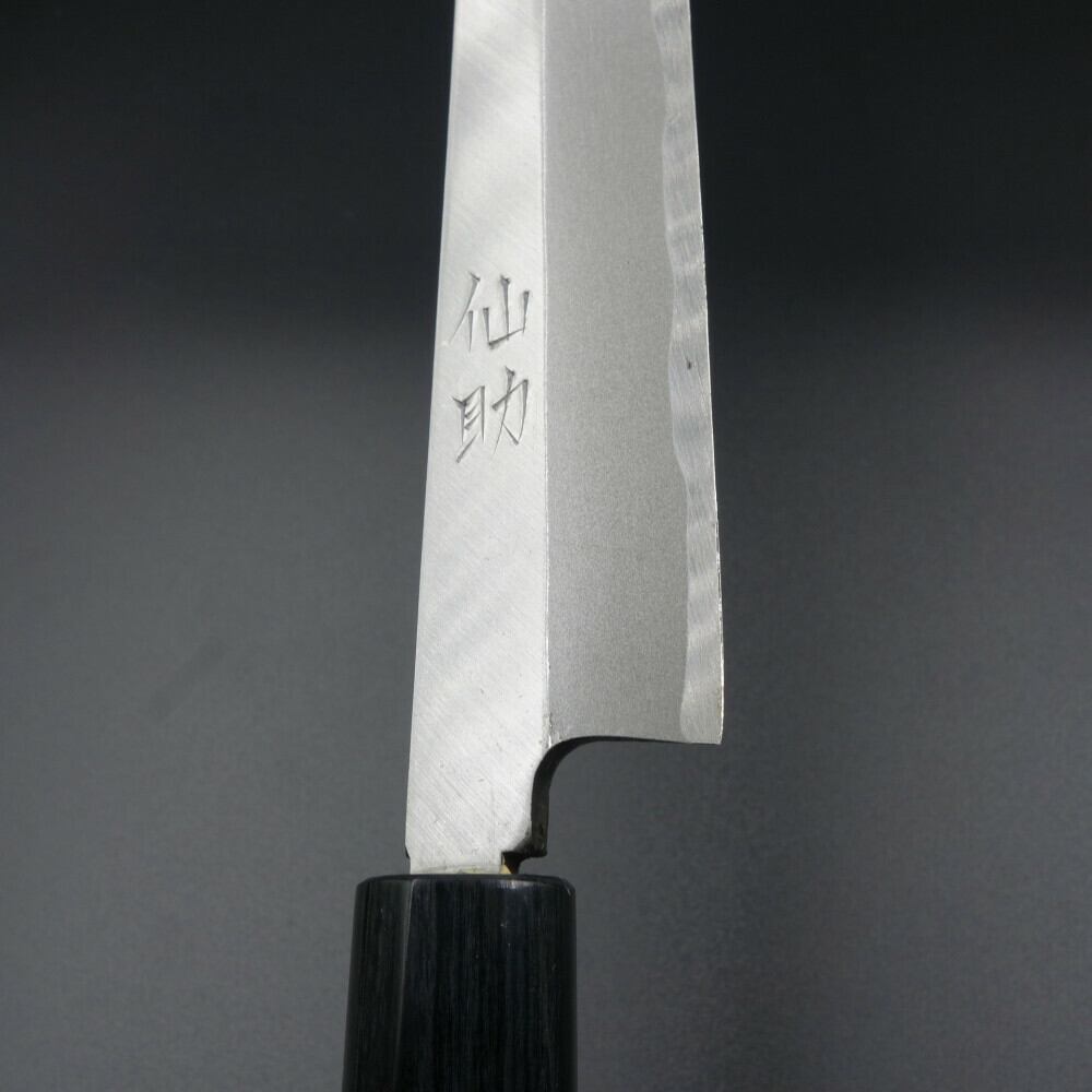仙助 柳刃包丁 240mm 安来鋼青紙2号 紫檀シノギ柄 10173 | KEIJIN