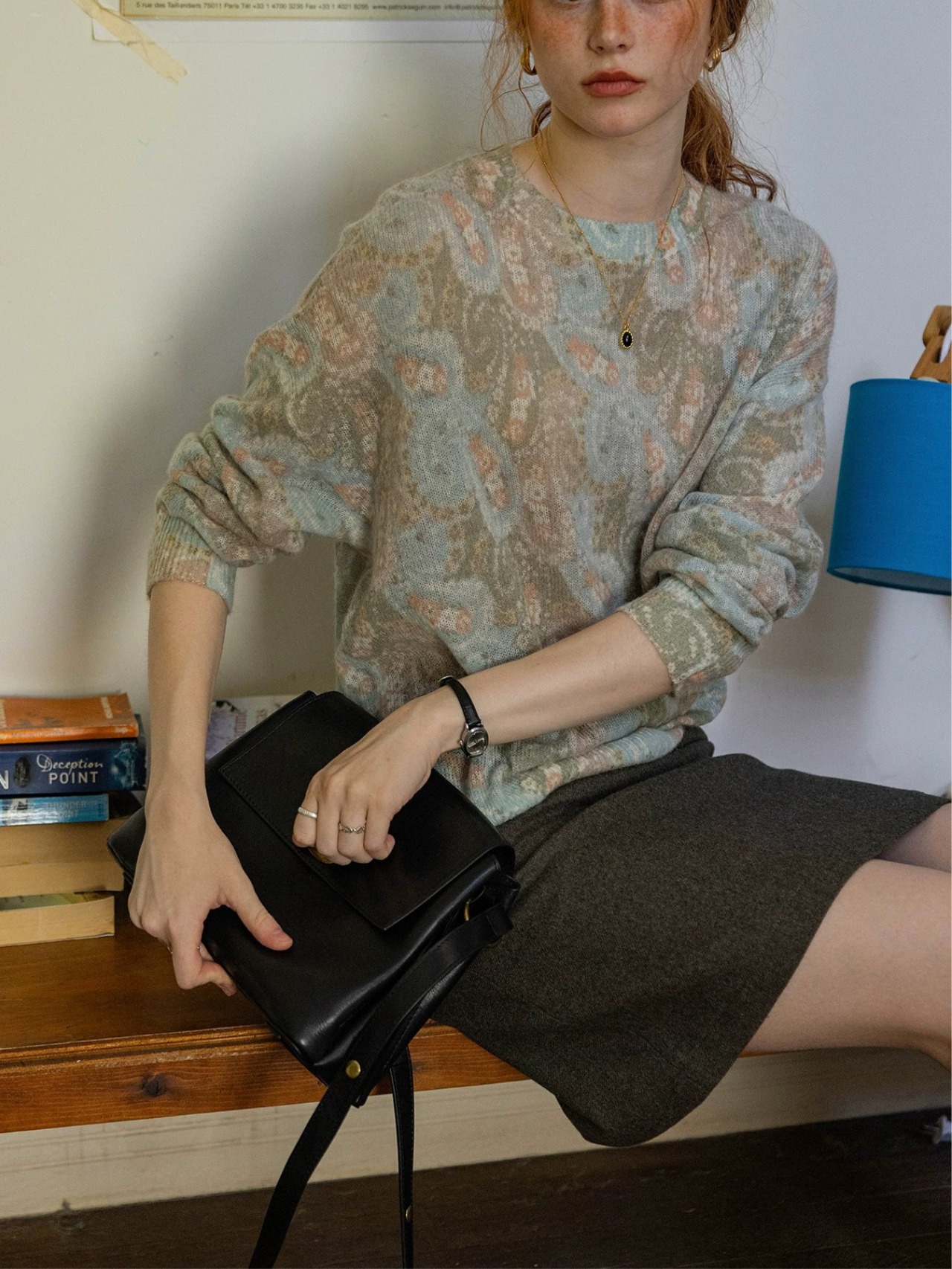 Brume Paisley Alpaca Knit F0811