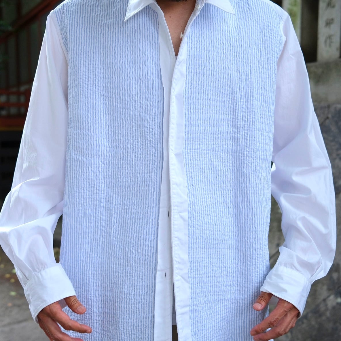 Sans limite(サンリミット) / 10th aniversary Signs special kilt stitching reversible(c type〜Size2)-white-(S24SP01)