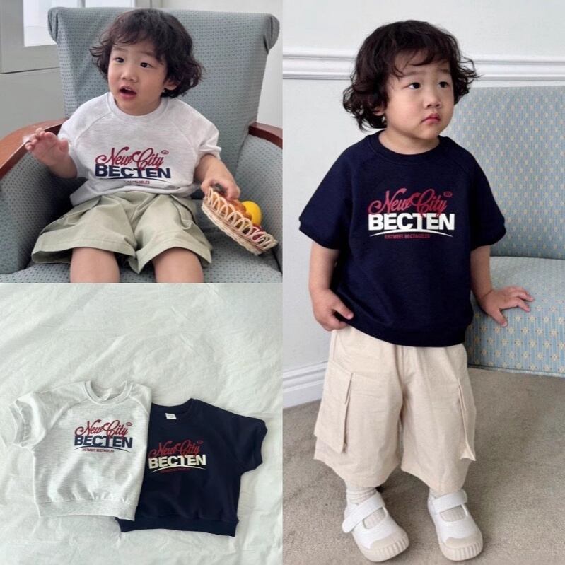 【BABY&KID】2025新作 英字柄半袖シャツ