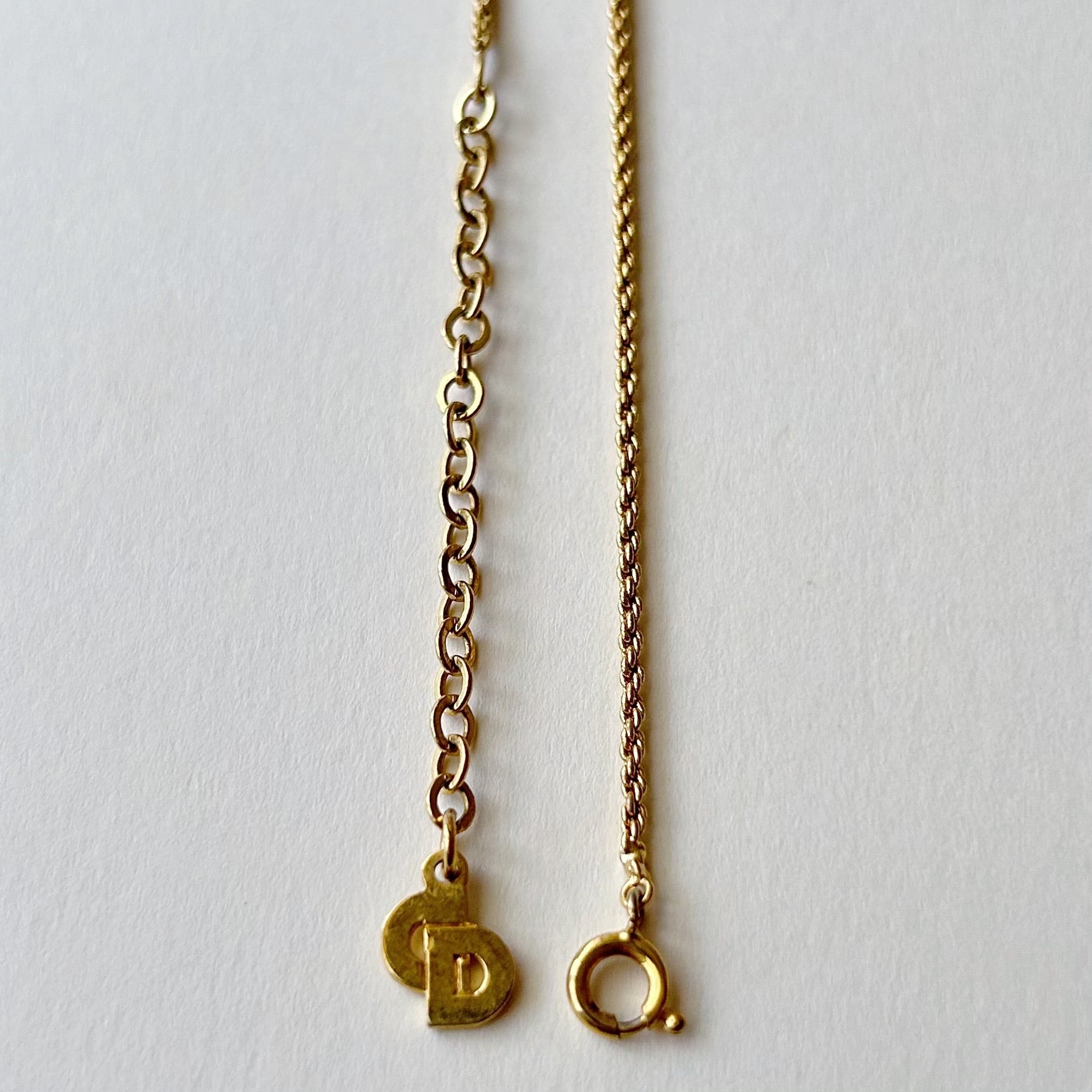 N5673】Christian Dior logo cut out necklace/クリスチャン