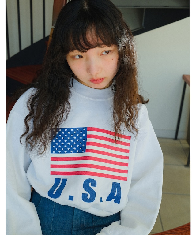 【送料無料】Remake USA sweatshirt