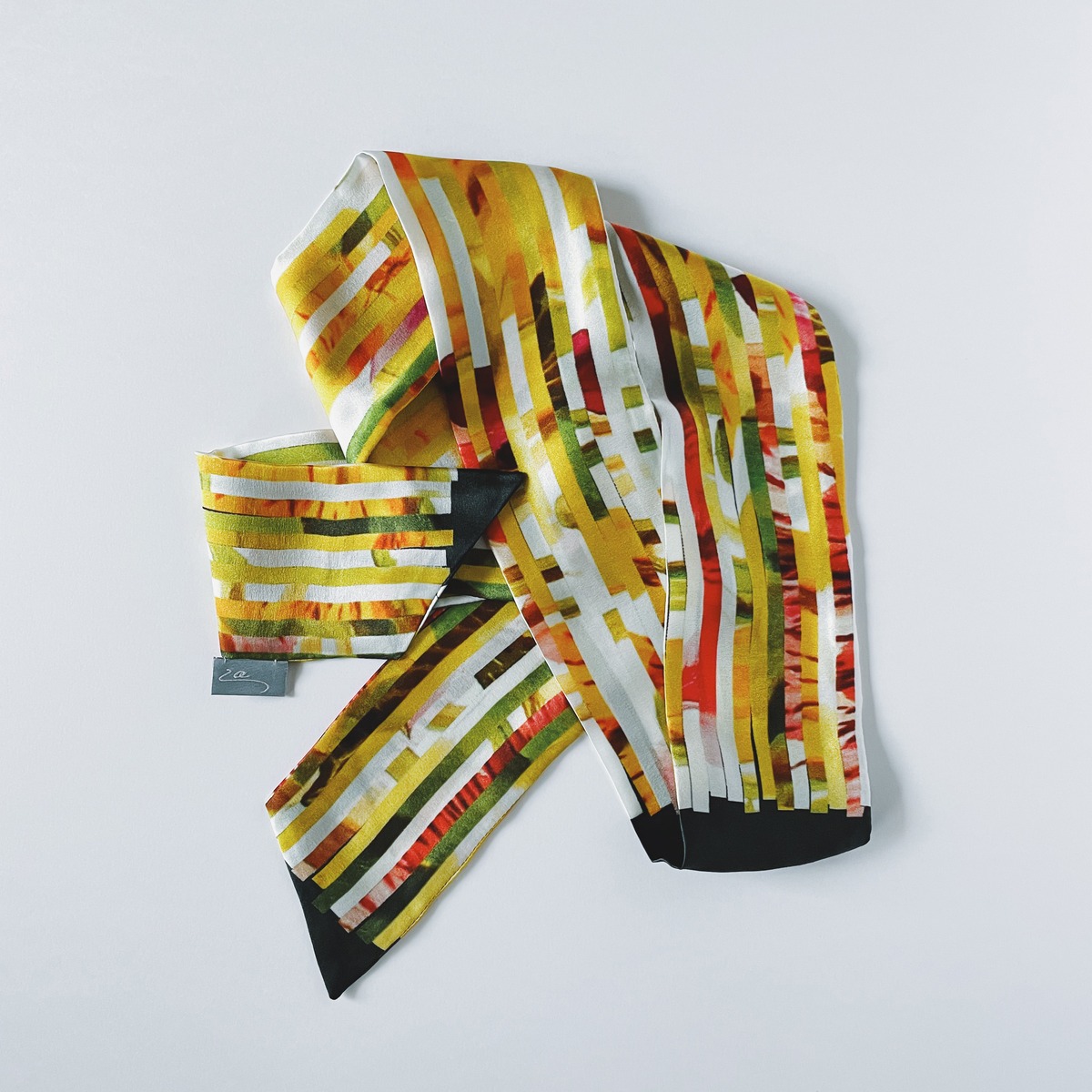 RIBBON SCARF -long- [ flower ] | La