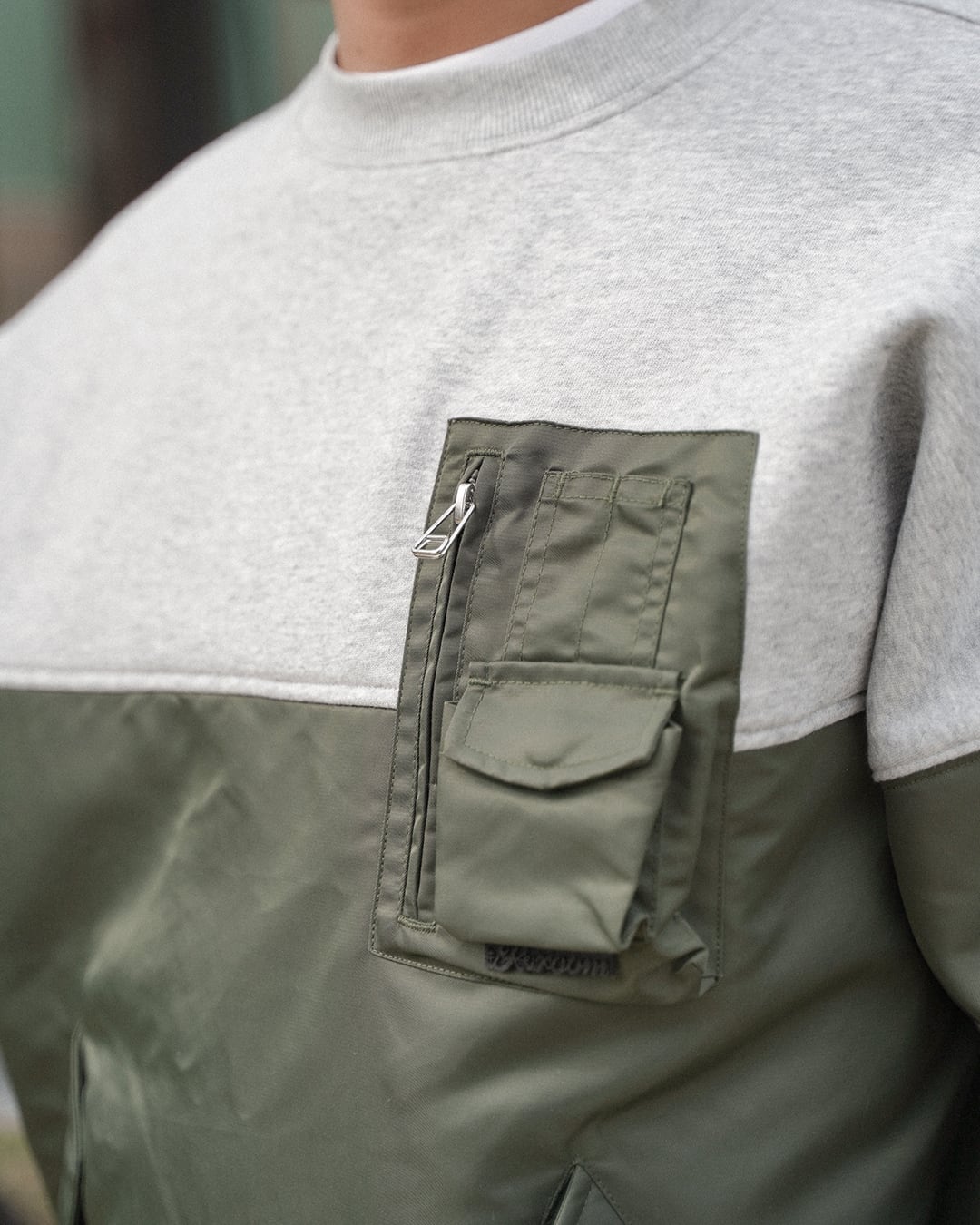Re:room】SWITCHING TWILL SWEAT TRAINER［REC865］ | #Re:room