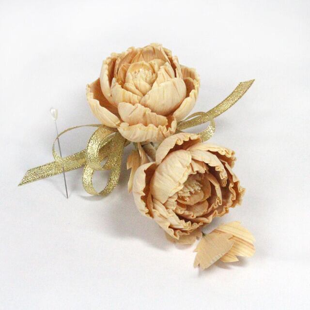 コムコム お花達コサージュまとめ売り❣️ネイビー・カーキ・BLACK silk コムコム お花達コサージュまとめ売り❣️ネイビー・カーキ