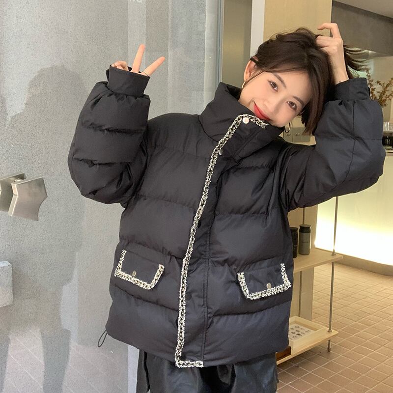 ウィンタージャケット カラールーズカーディガントップス ロング コットン 冬物 1号婦人53824861589