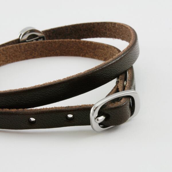 アトラス ブレスレット 本革 レザー 栃木レザー ベルト シルバー925