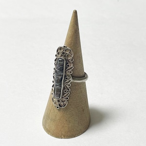 Vintage 800 Silver Baroque Pearl Ring Made In Poland Vintage 800 Silver Baroque Pearl Ring Made In Poland