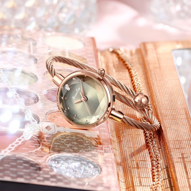 AromaFlat Z1688S Olive 腕時計　レディース