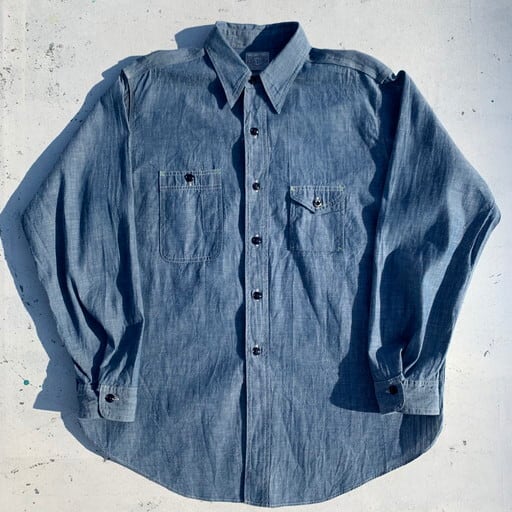 BIGYANK×ANATOMICA 1935 WORK SHIRT シャンブレーシャツ 実名復刻 ...